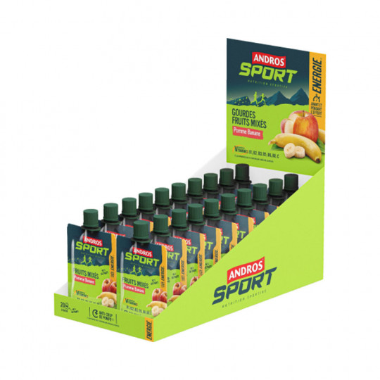 Gourdes de fruits mixés vitaminées (20x90g)