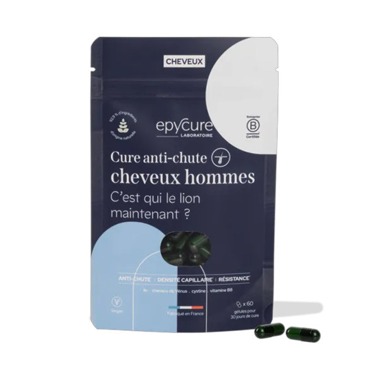 Cure anti-chute de cheveux homme (60 caps)