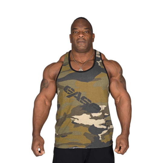 VINTAGE T-BACK - Green Camoprint