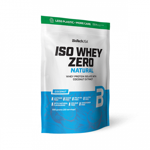 Iso Whey Zero Natural Protéine Isolat 500g Biotech USA